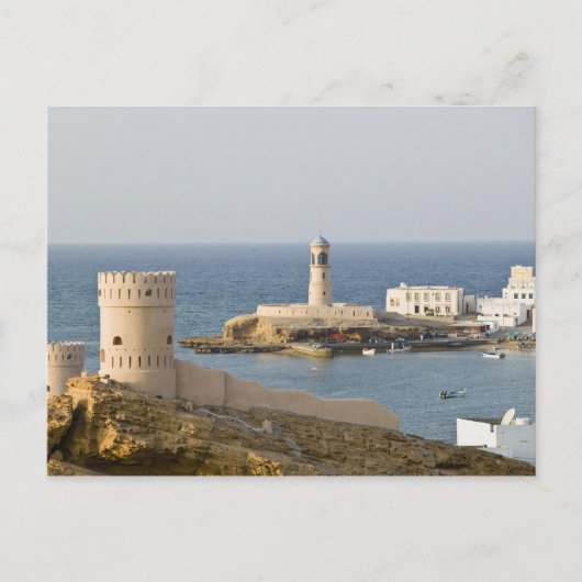 Oman, Region Sharqiya, Sur. Türme von Al Ayajh Postkarte (Vorderseite)