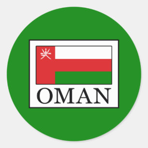 Oman Runder Aufkleber