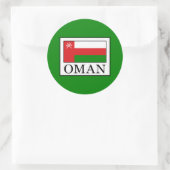 Oman Runder Aufkleber (Tasche)