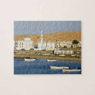 Oman, Sharqiya Region, Sur. Ayajh Town, Dämmerung Puzzle