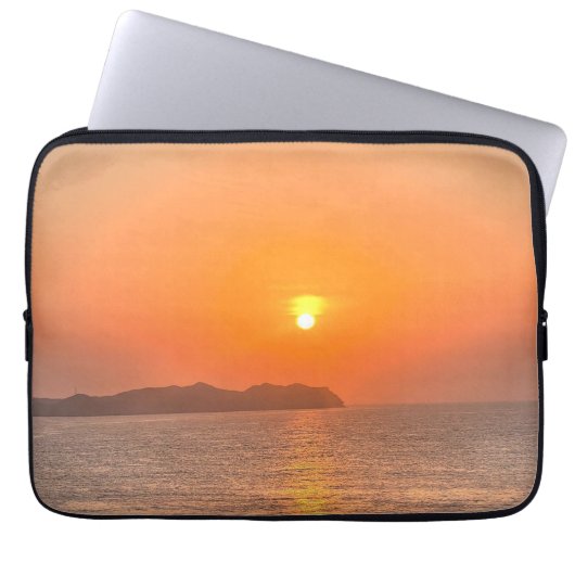 Oman Sonnenuntergang von dem Schiff Laptopschutzhülle (Vorderseite)