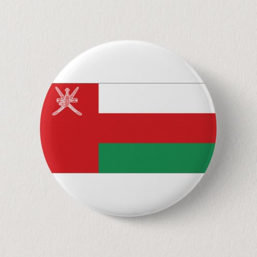 Oman-Staatsflagge Button (Vorderseite)