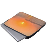 Oman Sunset vom Schiff Laptopschutzhülle (Vorne Knopf)