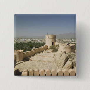 Oman, The Batinah Schlicht, Nakhal. Nakhal Fort, Button
