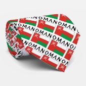 Oman und Omani Flag mit Ihrem Namen gepackt Krawatte (Gerollt)