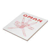 OMAN-Wappen Fliese (Seite)