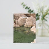 Oman Watering Hole Postkarte (Stehend Vorderseite)
