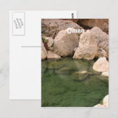 Oman Watering Hole Postkarte (Vorne/Hinten)