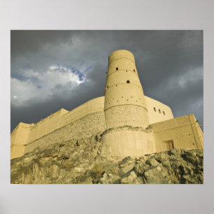 Oman, Western Hajar Mountains, Bahla. Bahla Fort Poster