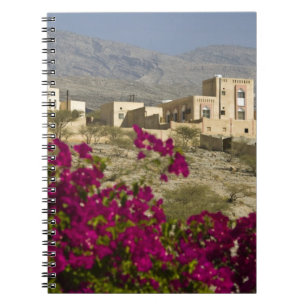 Oman, Westliche Hajar-Berge, Al Hamra. Stadt Notizblock