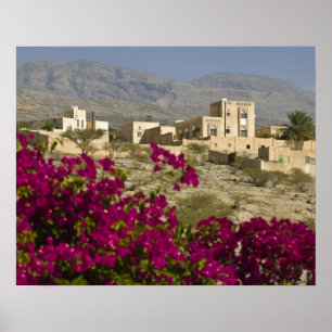 Oman, Westliche Hajar-Berge, Al Hamra. Stadt Poster