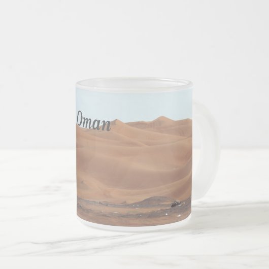 Oman-Wüste Mattglastasse (VorderseiteRechts)