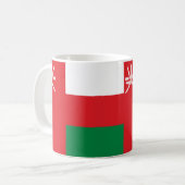 Omani Flag Keramik Kaffee Tasse (Vorderseite Links)