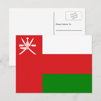 Omani-Flagge, Flagge Postkarte