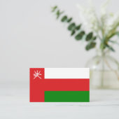 Omani-Flagge, Flagge Visitenkarte (Stehend Vorderseite)