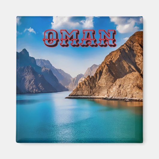 Omans Landschaftliche Landschaft Magnet (Vorne)