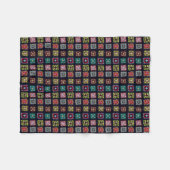 Omaquadrate Fleecedecke (Vorderseite (Horizontal))