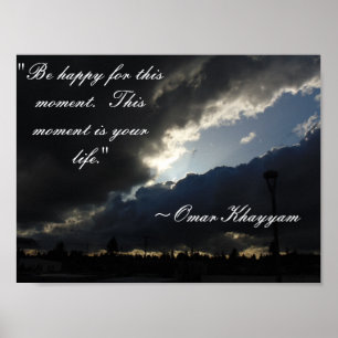 Omar Khayam Quote Poster