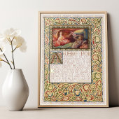 Omar Khayam's Rubaiyat Illuminated Gold Verse Foliendrucke