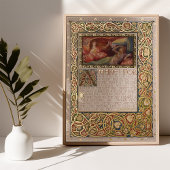 Omar Khayam's Rubaiyat Illuminated Gold Verse Foliendrucke