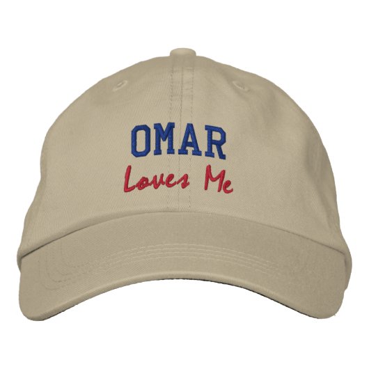 Omar Lieben Ich bestickte Name Hat / Cap Kappe (Vorderseite)