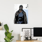 Omar Little The Wire Character Art Michael K Willi Poster (Heimbüro)