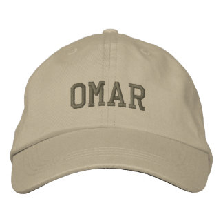 Omar Name bestickte Baseballkappe / Hat