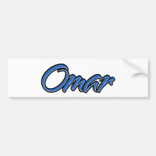 Omar Name blue Aufkleber Sticker Autoaufkleber