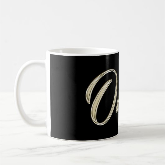 Omar Name whitegold Tasse Teetasse Kaffeetasse (Links)