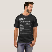 Omari Serving Size Nutrition Label Calories T-Shirt (Vorne ganz)