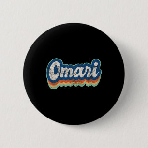 Omari Vorname Boy Vintag Style 70er 80er Persona Button