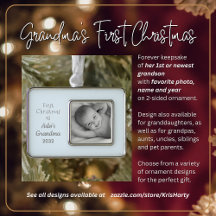 Oma's 1. Weihnachten Personalisierten Foto Name