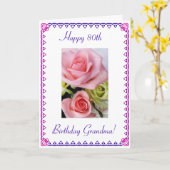 Oma's 80. Geburtstag Karte (Gelbe Blume)