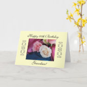 Oma's 80. Geburtstag Karte (Gelbe Blume)