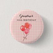 Oma's 90. Geburtstag Button (Vorderseite)