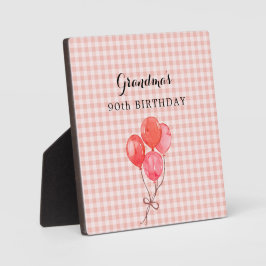 Oma's 90. Geburtstag Fotoplatte