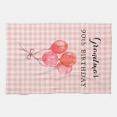 Oma's 90. Geburtstag Geschirrtuch (Horizontal)