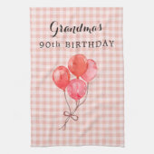 Oma's 90. Geburtstag Geschirrtuch (Vertikal)