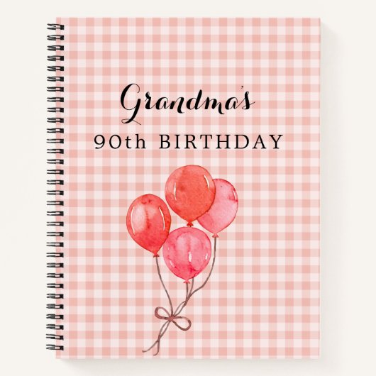 Oma's 90. Geburtstag Notizblock (Vorderseite)