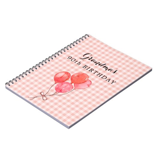 Oma's 90. Geburtstag Notizblock (Linke Seite)