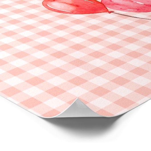 Oma's 90. Geburtstag Poster (Ecke)