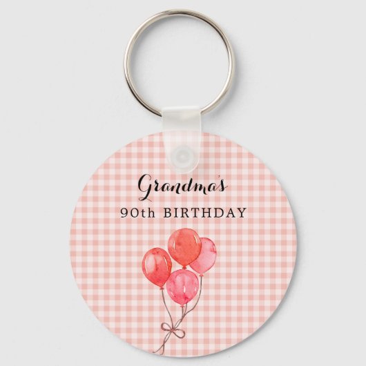 Oma's 90. Geburtstag Schlüsselanhänger (Vorderseite)