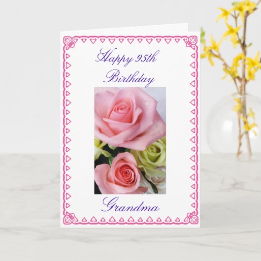 Oma's 95. Geburtstag Karte (Gelbe Blume)