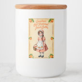 Oma's altmodischer Pfirsichbutter Lebensmitteletikett (Vorderseite)