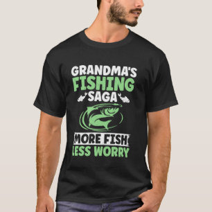 Omas Angel-Saga Mehr Fische Weniger Sorgen Oma T-Shirt