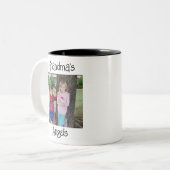 Oma's Angels Personalisiert Zweifarbige Tasse (Vorderseite Links)