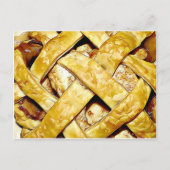 Oma's Apple Pie Day Recipe Card Postkarte (Vorderseite)