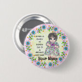 Omas Baby Mädchen Button (Vorne & Hinten)