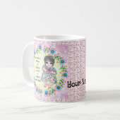 Omas Baby Mädchen   Kaffeetasse (Vorderseite Links)