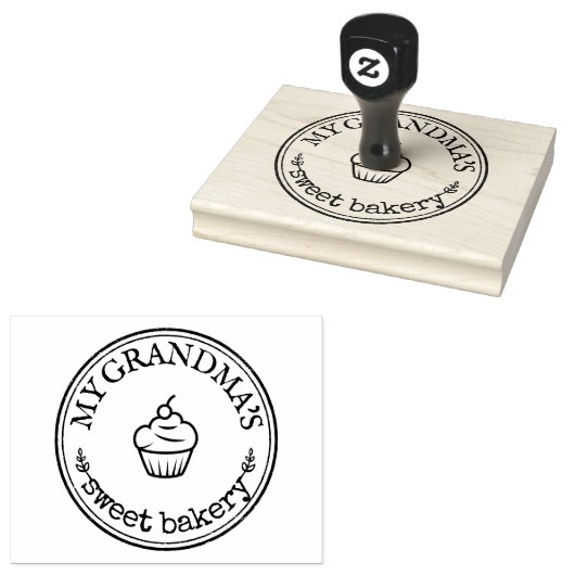 Oma's Bäckerei Geschenk hausgemachte Logo Custom Gummistempel (Stempel)